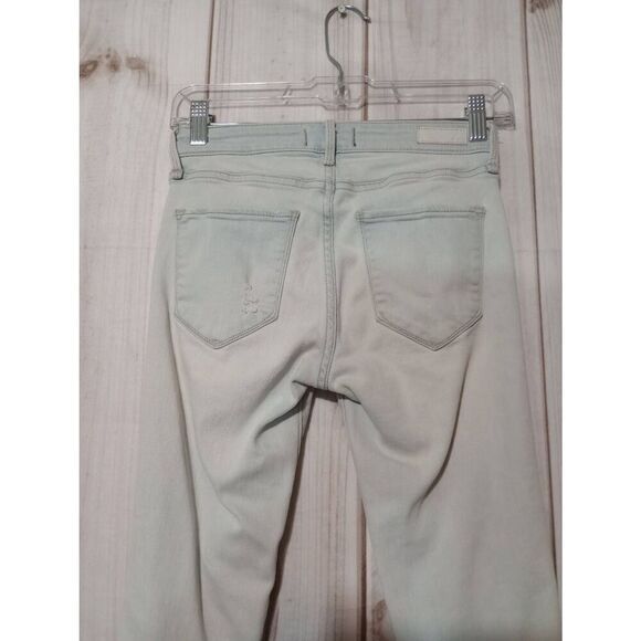 Abercrombie and Fitch Jeans Ladies 00 24 Light Wash Harper Super Skinny Distress - Picture 4 of 9